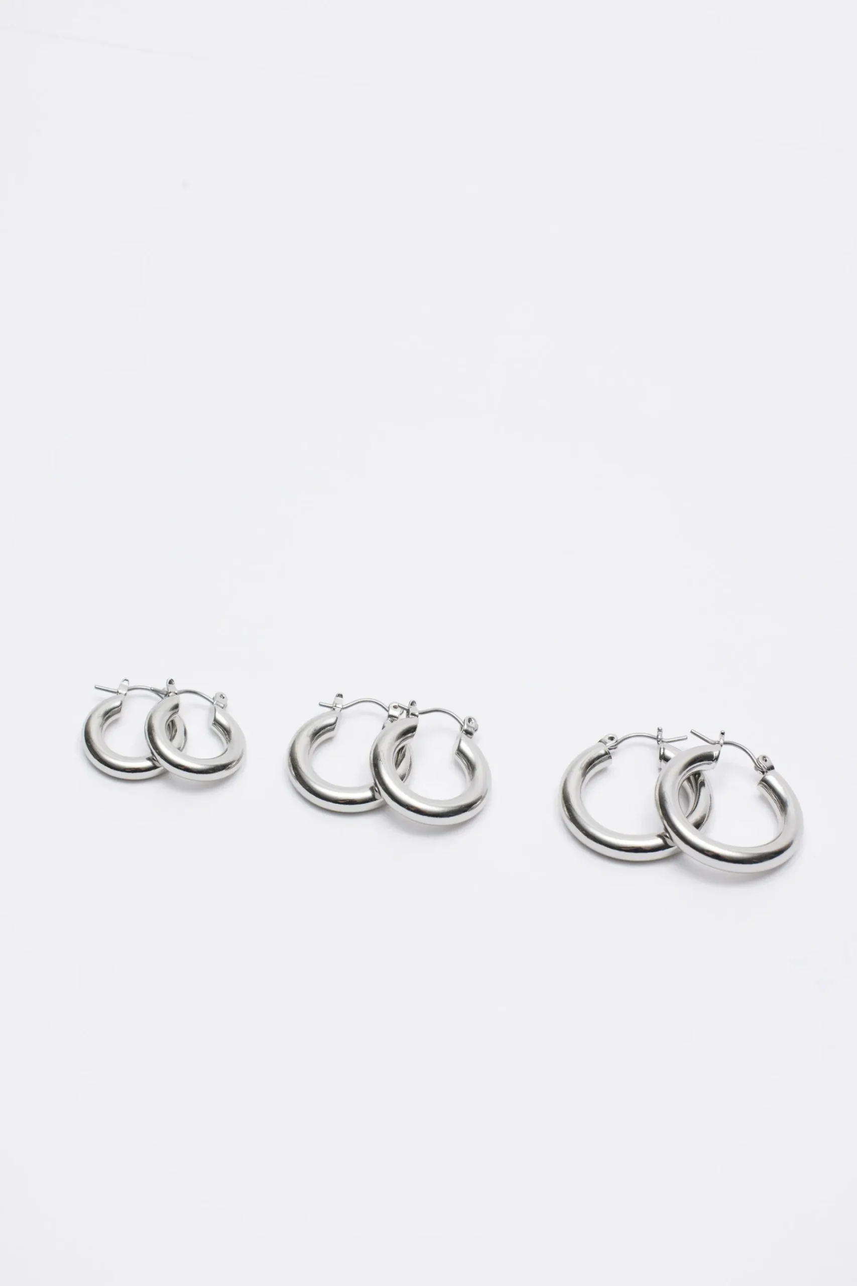 3 Pack Hoop Earrings*Garage Clothing Shop