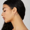 3 Pack Square Hoop Earrings*Garage Clothing Online