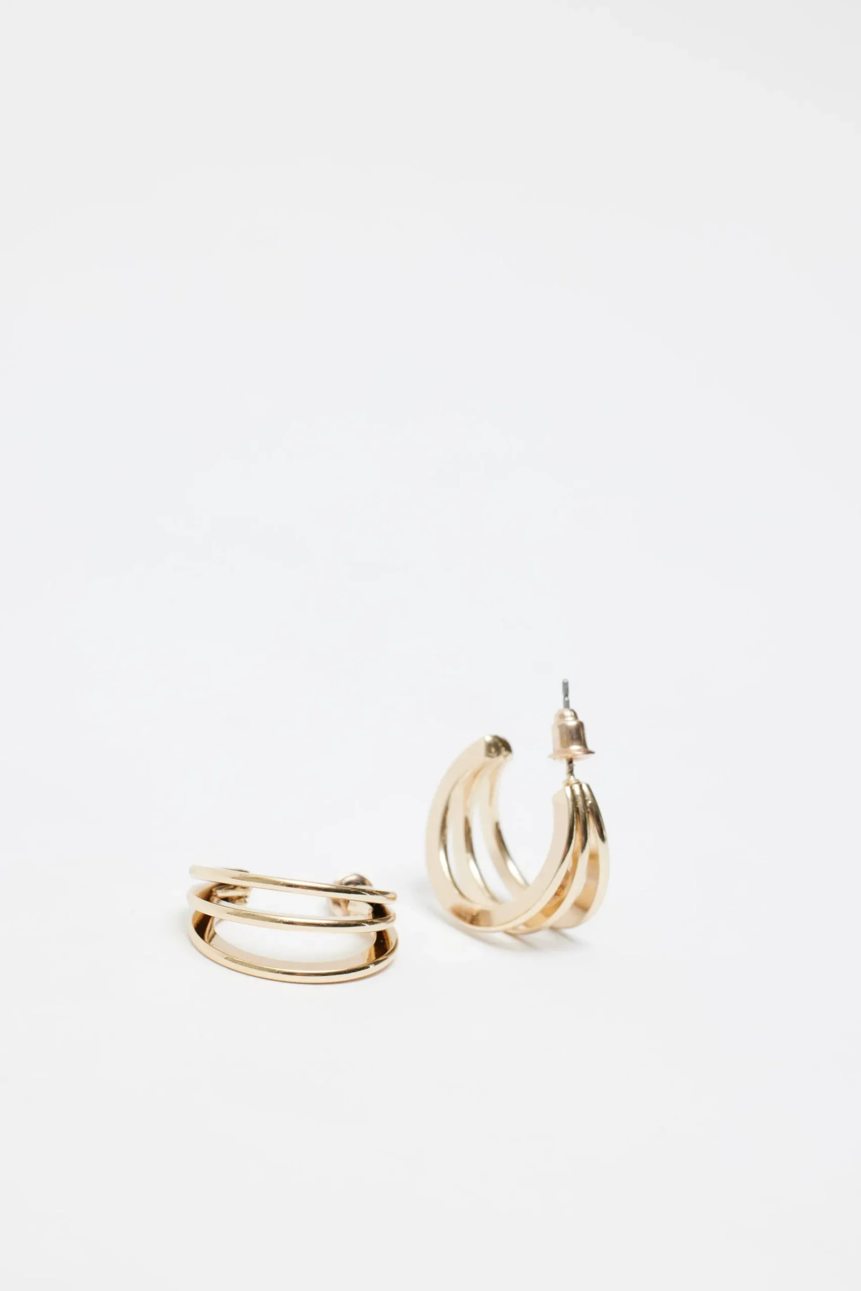 3 Pack Textured Hoop Earrings*Garage Clothing Hot