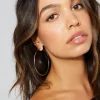 3 Pack Thin Oversized Hoop Earrings*Garage Clothing Clearance