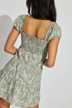 Alexis Smocked Flare Dress*Garage Clothing New