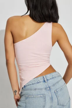 Asymmetric Off Shoulder Tank Top*Garage Clothing Clearance