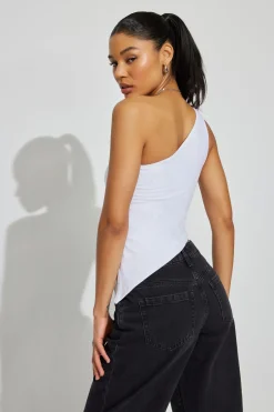 Asymmetric Off Shoulder Tank Top*Garage Clothing Sale