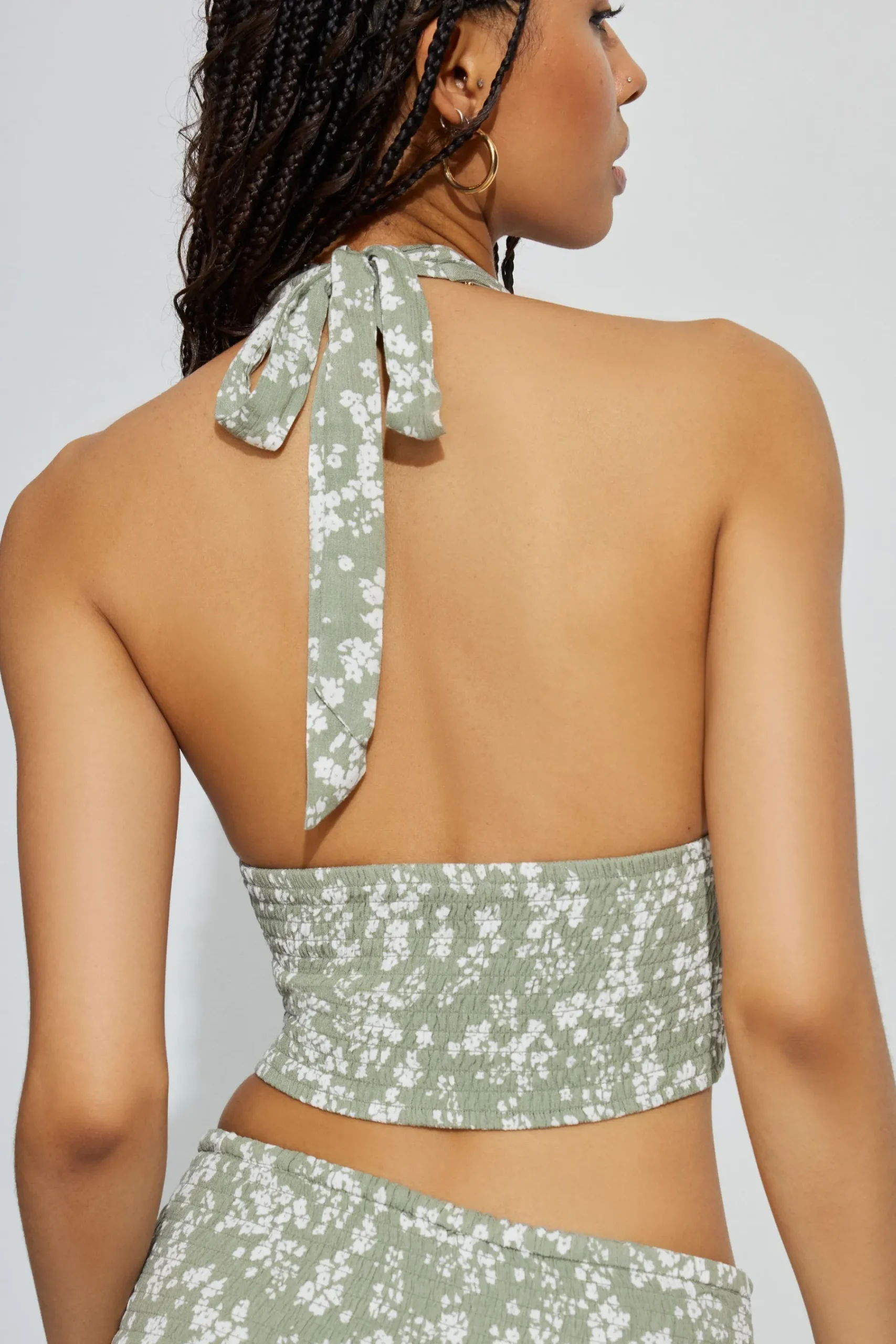 Ayla Smocked Halter Top*Garage Clothing Hot