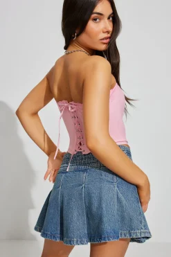 Carolina Lace Trim Corset*Garage Clothing Hot