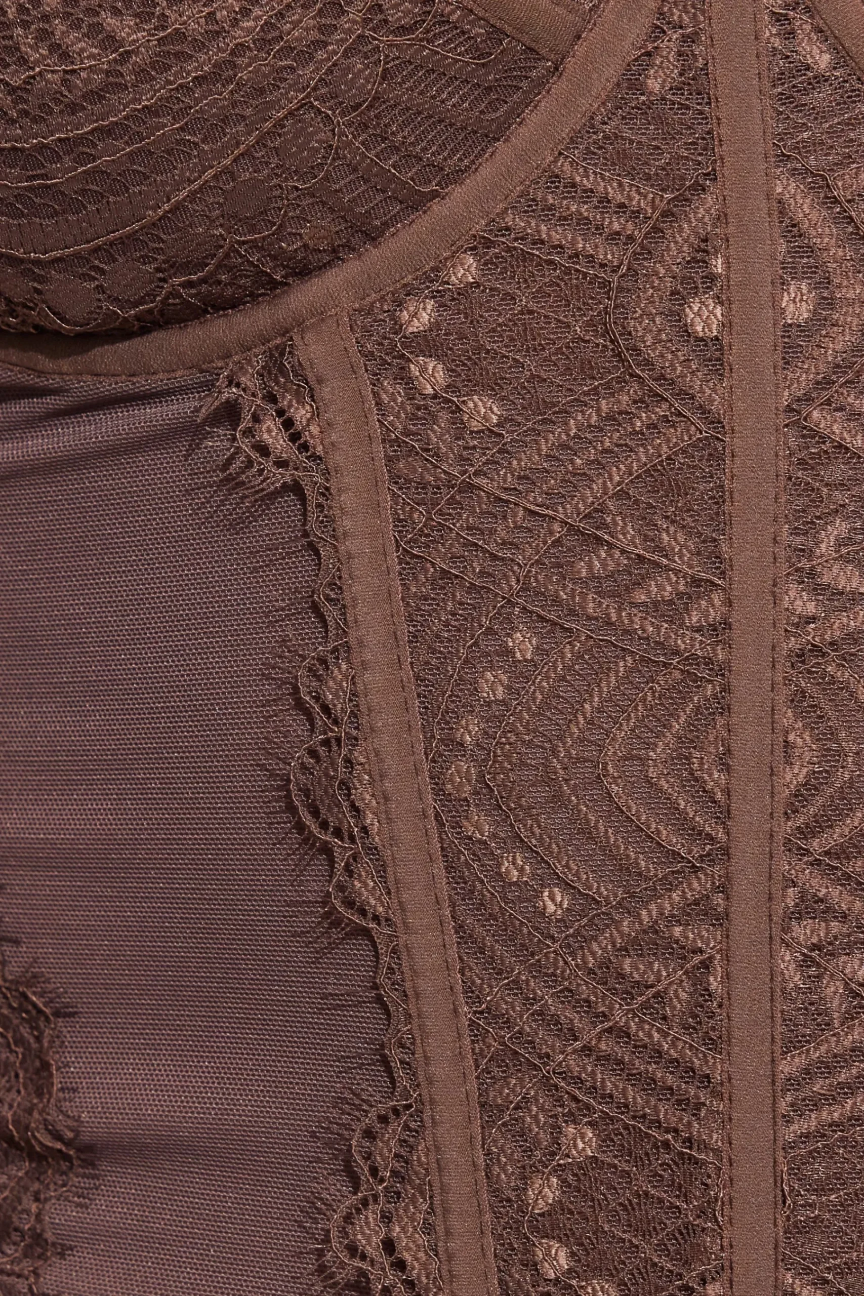 Chrishell Lace Mesh Bustier*Garage Clothing Shop