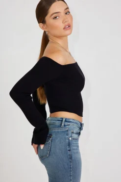 Corset Hem Off Shoulder Top*Garage Clothing New