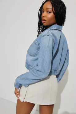 Cropped Denim Jacket*Garage Clothing Fashion