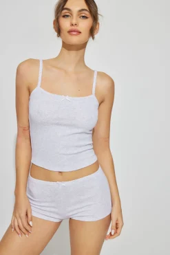 Cropped Pointelle Cami*Garage Clothing Hot