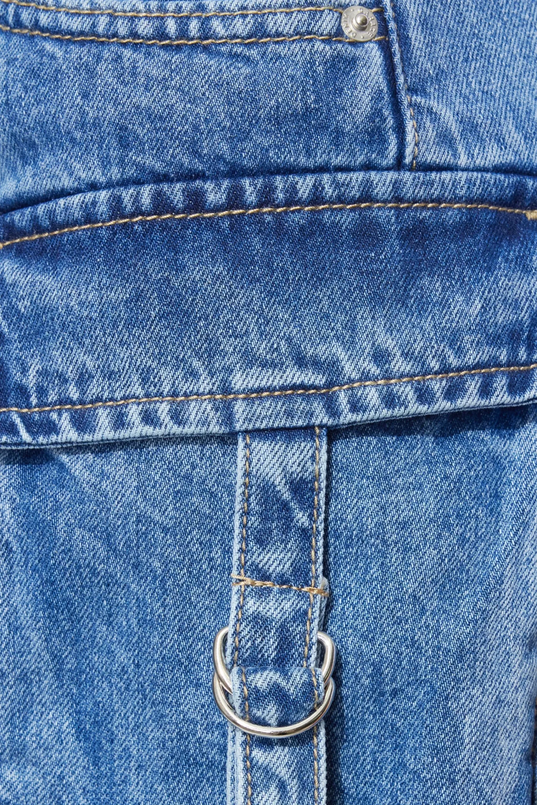 Denim Cargo Mini Skirt*Garage Clothing Sale