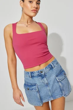 Denim Cargo Skort*Garage Clothing Flash Sale