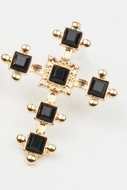 Gem Cross Earrings*Garage Clothing Cheap