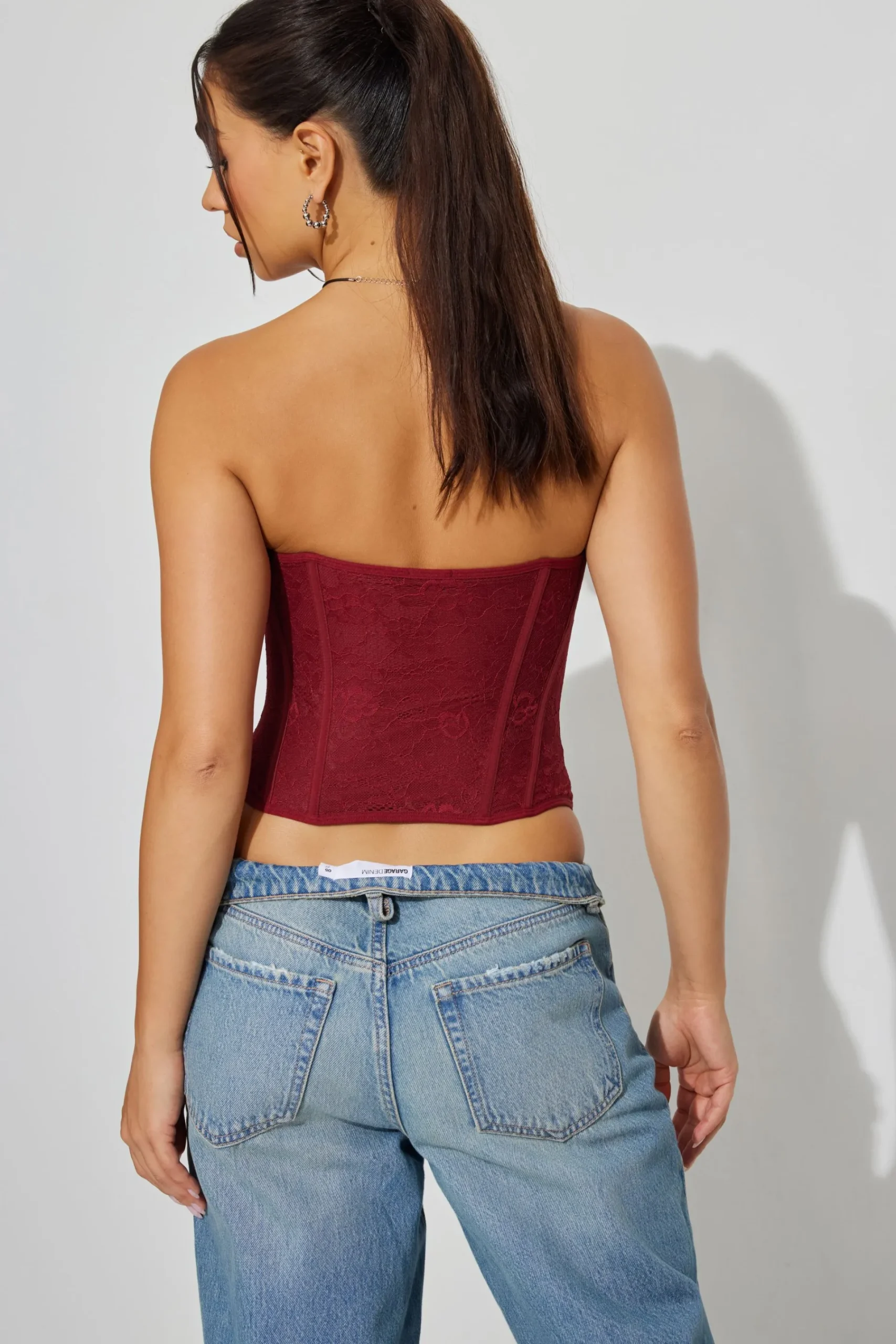 Giselle Strapless Lace Corset*Garage Clothing Hot
