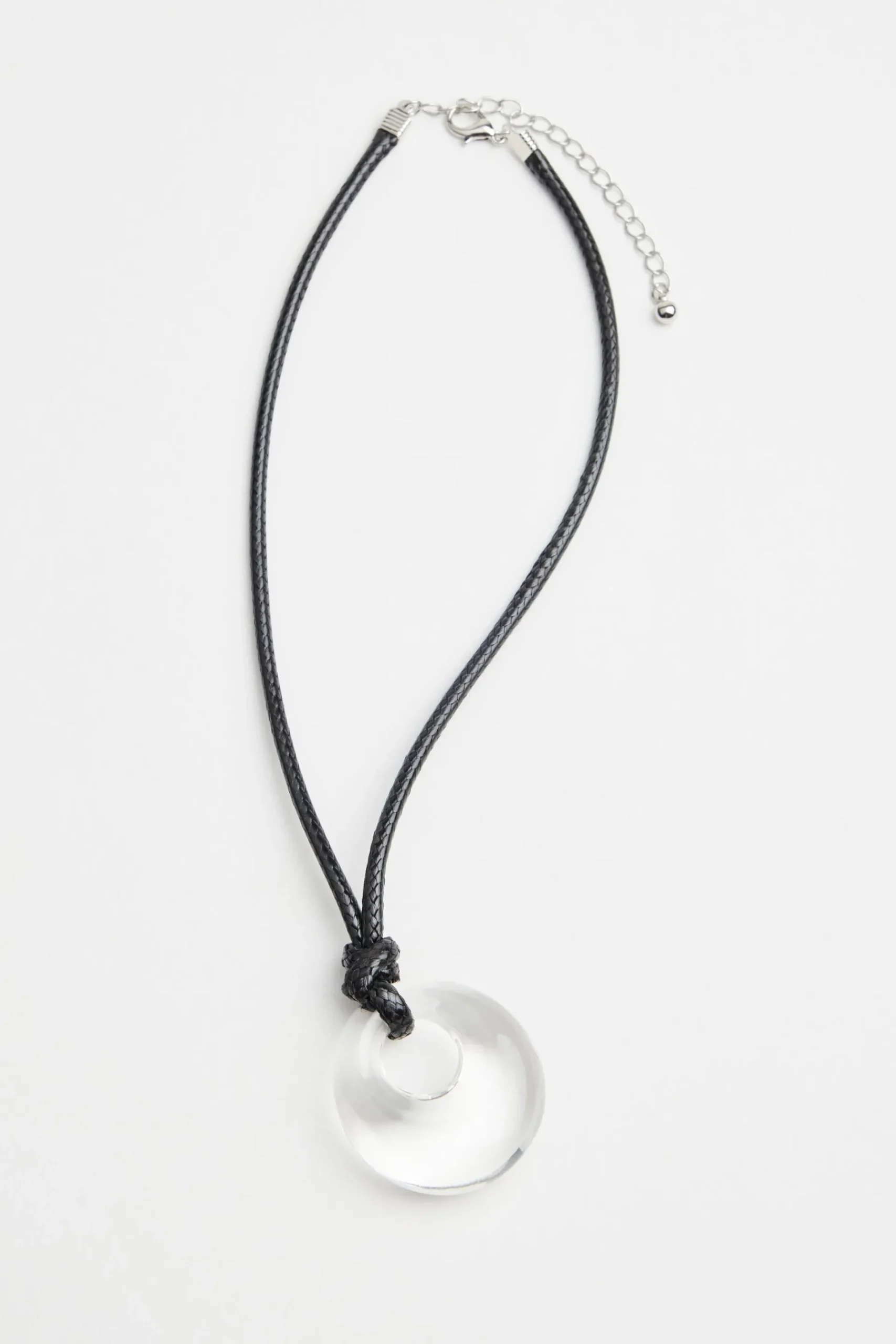Glass Oval Cord Necklace*Garage Clothing Best Sale