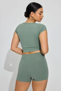 High Rise Booty Short*Garage Clothing Discount