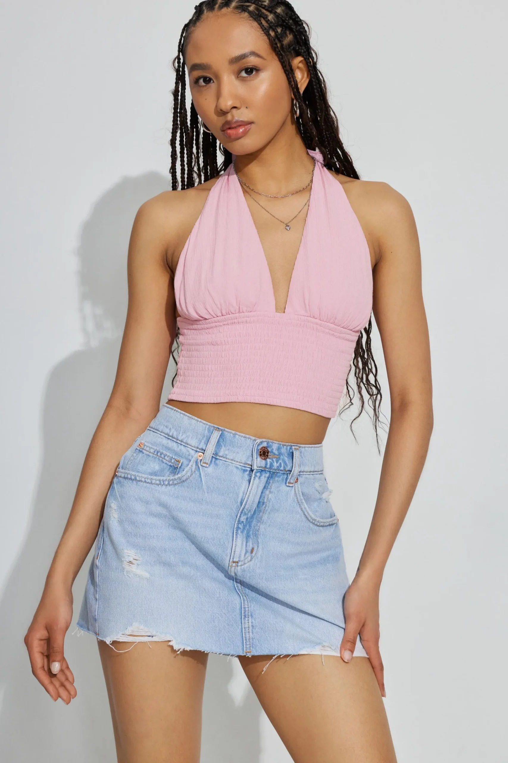 High Rise Denim Skirt*Garage Clothing Online