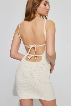 Knit Open Back Mini Dress*Garage Clothing Shop