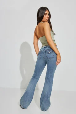 Low Rise Flare Jean - Ira Blue*Garage Clothing Clearance