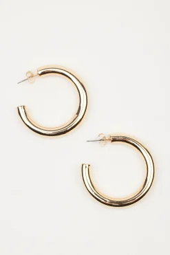 40Mm Thick Hoop Earrings*Garage Clothing Fashion