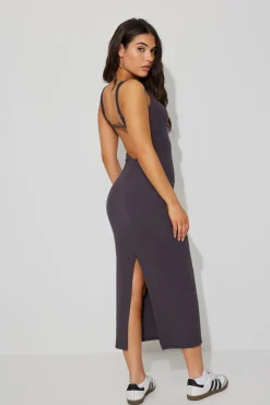 Natalie Low Back Midi Dress*Garage Clothing Cheap