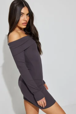 Off Shoulder Long Sleeve Mini Dress*Garage Clothing Shop