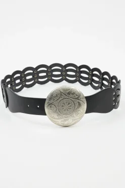 Open Weave Large Medallion Belt*Garage Clothing Best Sale