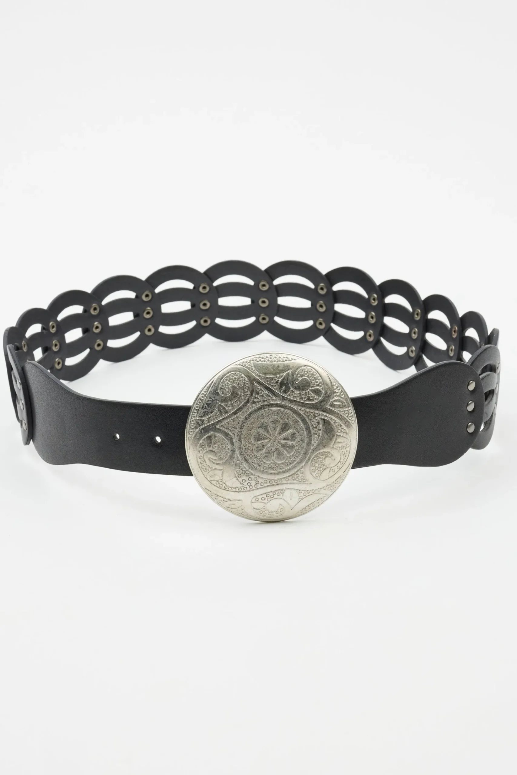 Open Weave Large Medallion Belt*Garage Clothing Best Sale