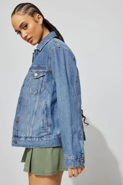Oversized Boyfriend Denim Jacket*Garage Clothing Cheap