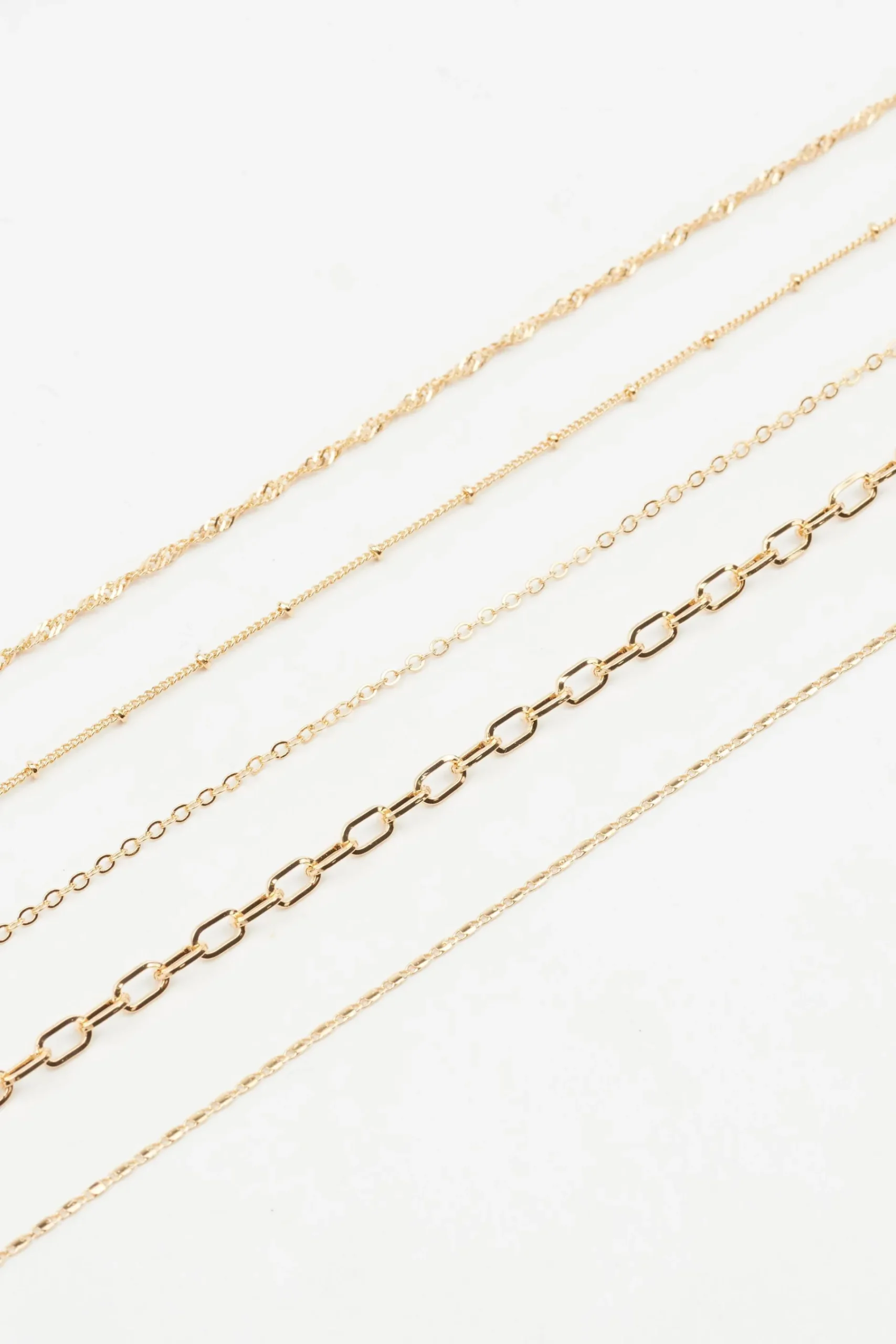 Set Of 5 Classic Chains*Garage Clothing Store
