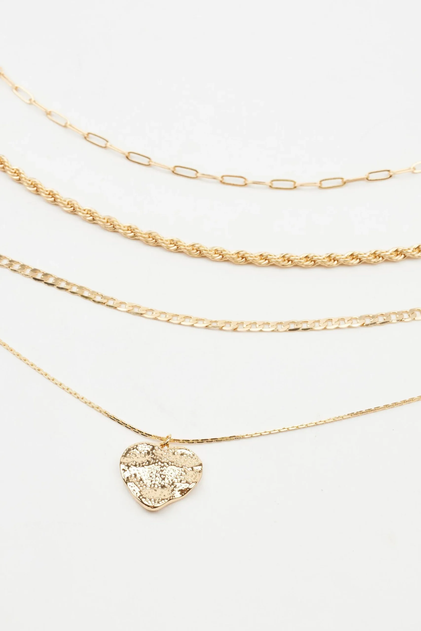 Set Of 4 Classic Heart Chains*Garage Clothing Cheap