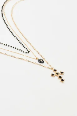 Set Of 3 Cross & Heart Necklaces*Garage Clothing Fashion