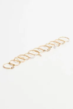 Set Of 12 Delicate Rings*Garage Clothing Clearance