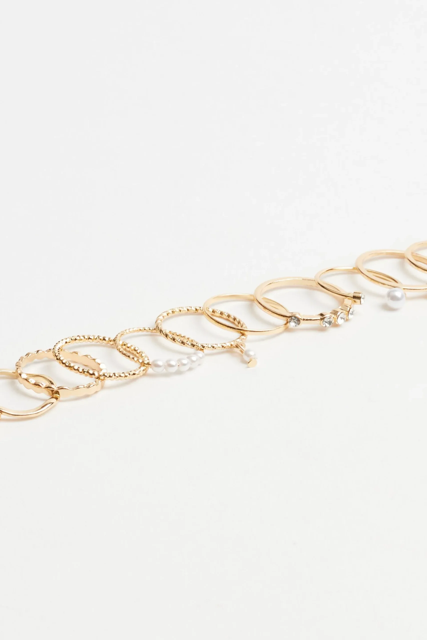 Set Of 12 Delicate Rings*Garage Clothing Clearance