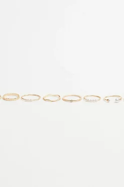 Set Of 12 Delicate Rings*Garage Clothing Clearance