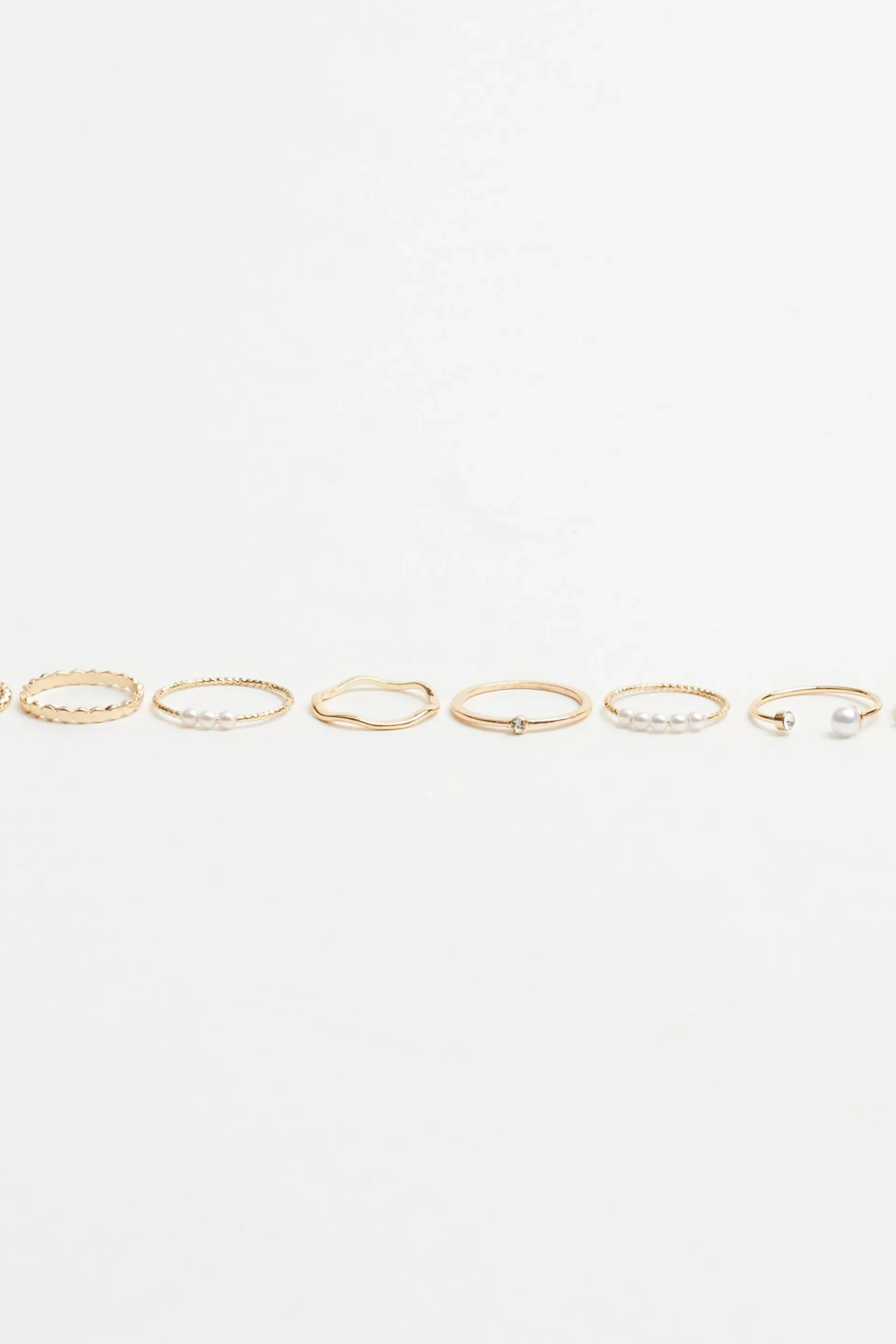 Set Of 12 Delicate Rings*Garage Clothing Clearance