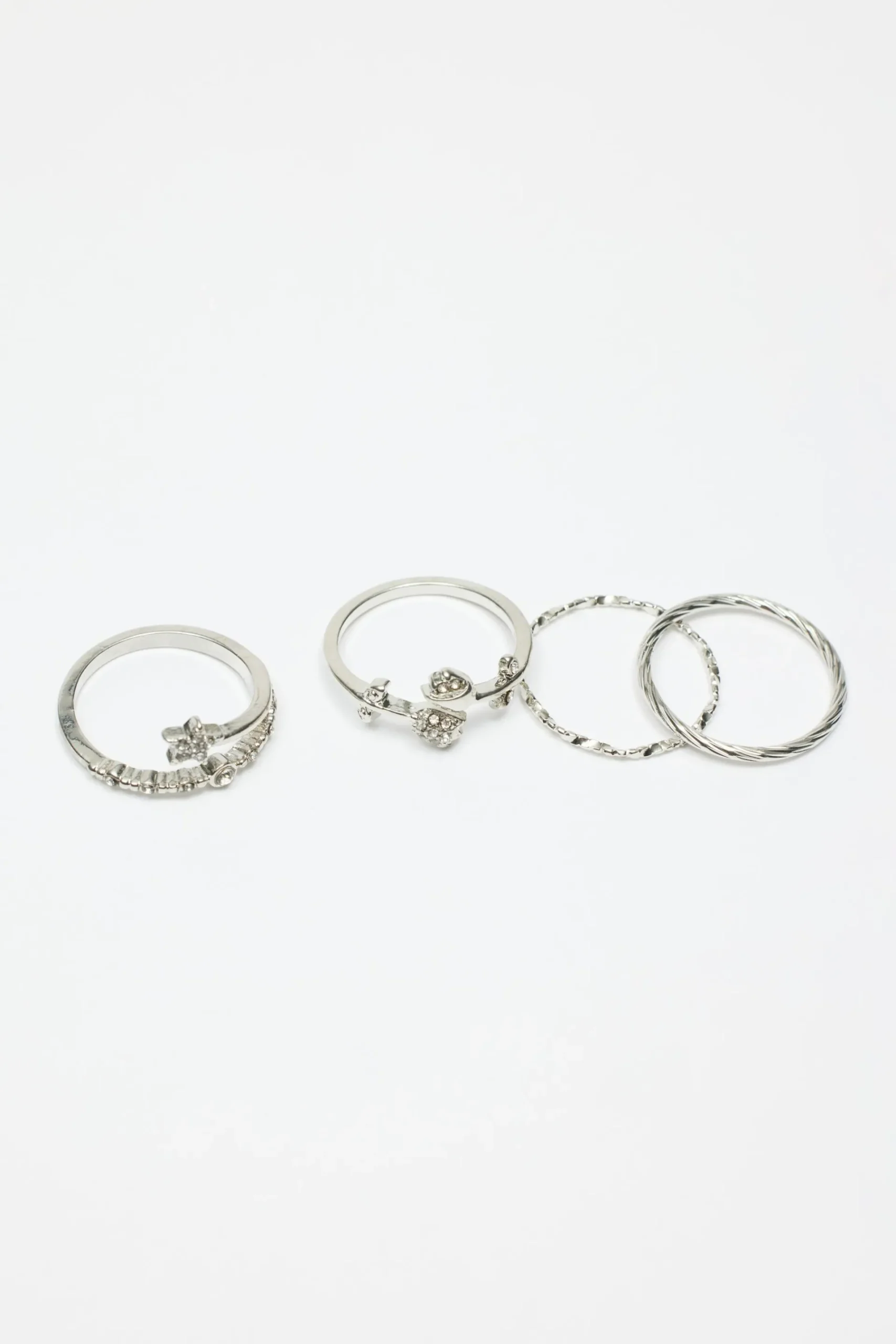 Set Of 10 Gem, Rose & Star Rings*Garage Clothing Fashion