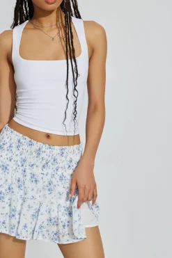 Smocked Mini Skort*Garage Clothing Cheap