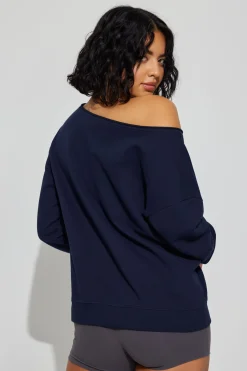 Soft Terry Off Shoulder Sweatshirt*Garage Clothing New