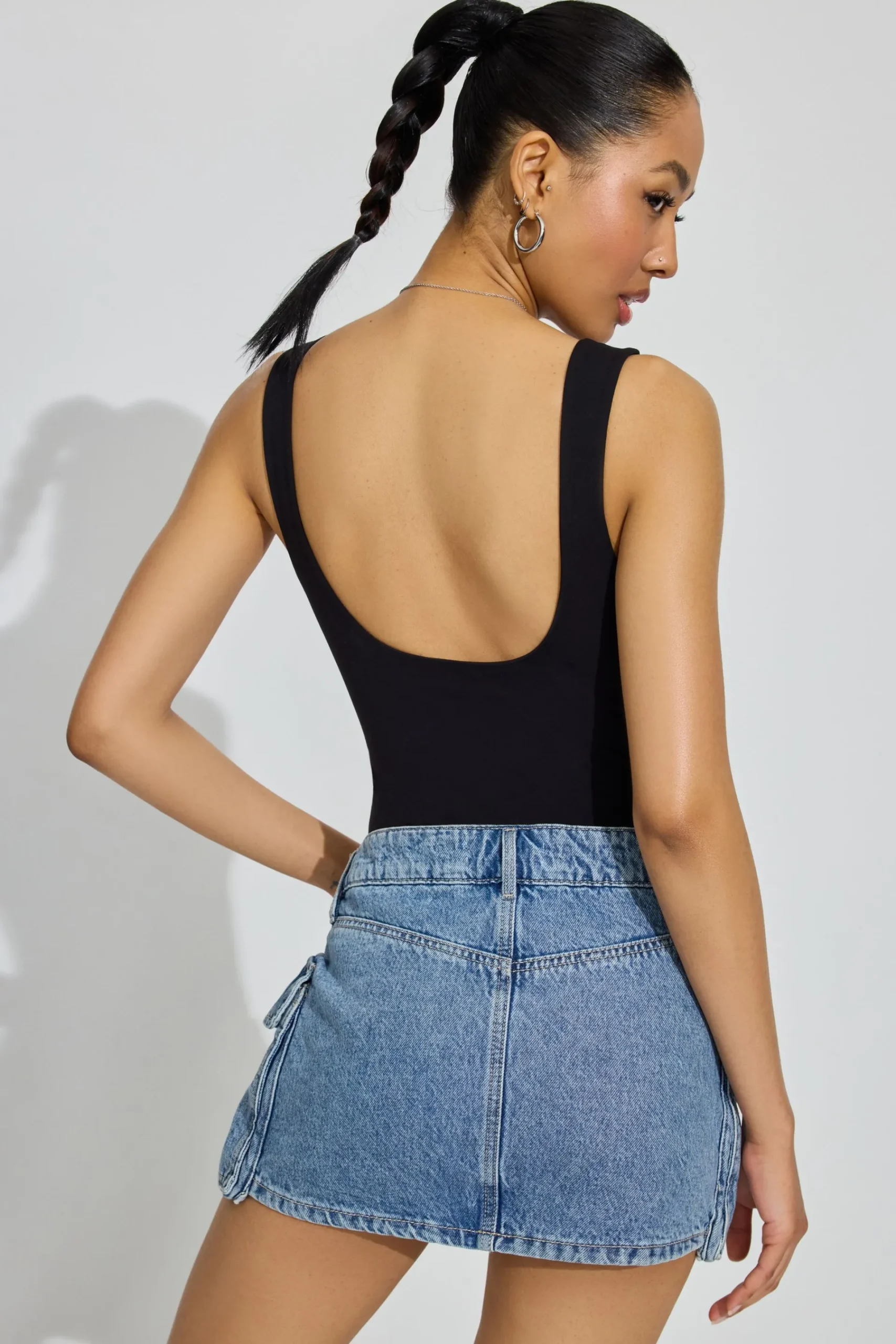 Square Neck Bodysuit*Garage Clothing Store