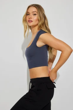 Square Neck Seamless Tee*Garage Clothing Outlet